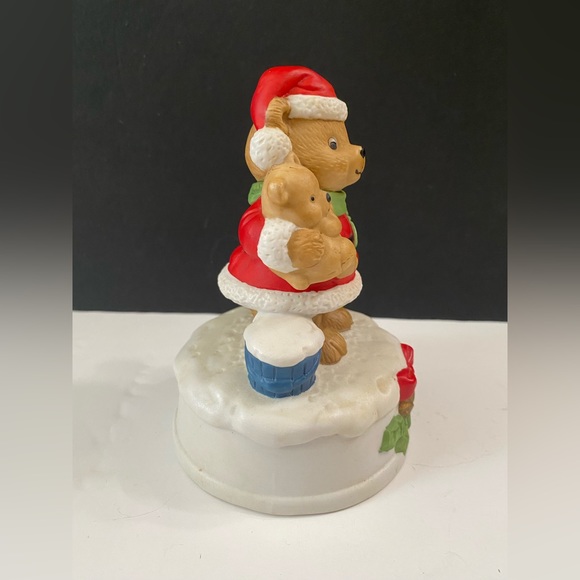 Vintage Christmas Bear Wind Up Musical Figure” The First Noel” - Picture 6 of 10